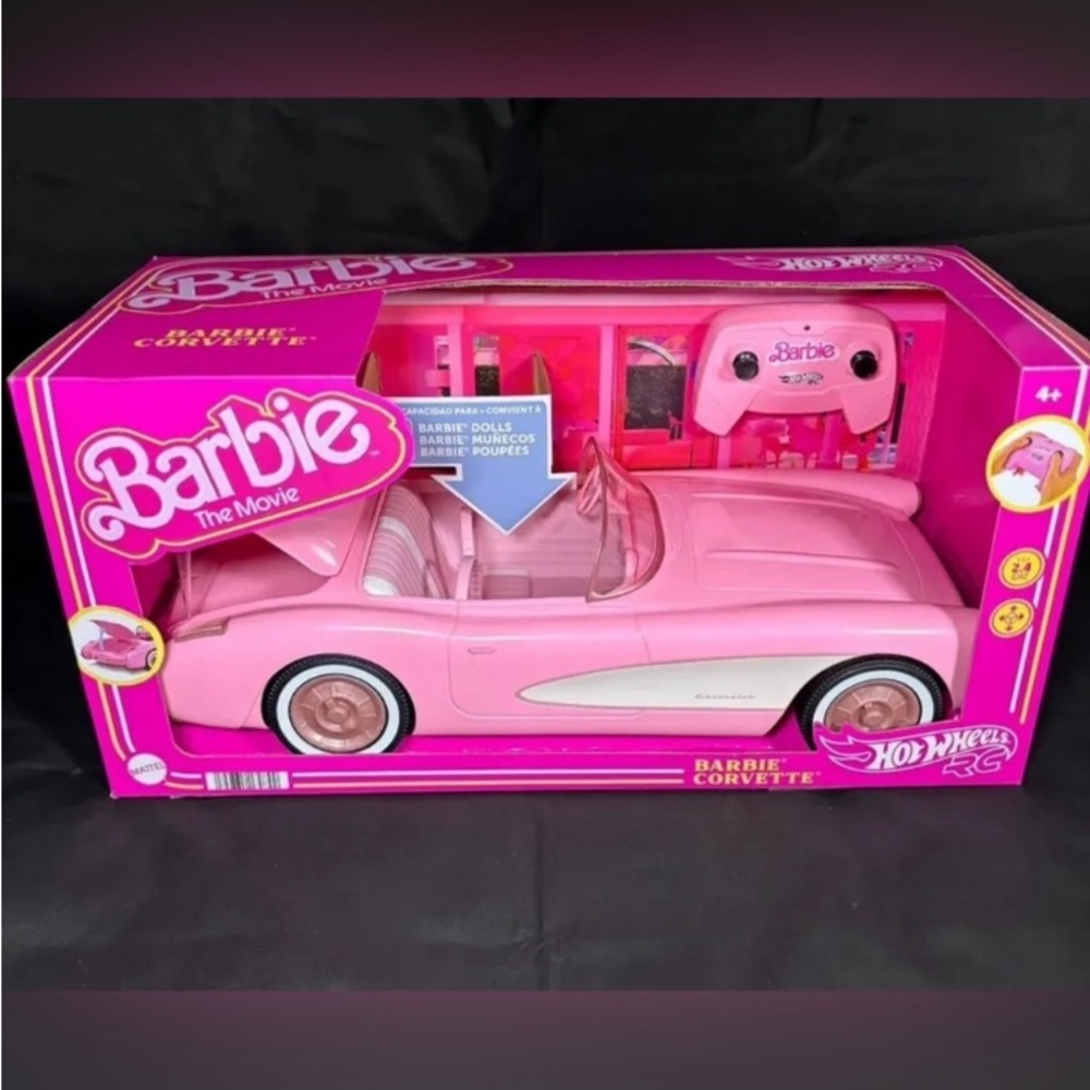 NEW Hot Wheels RC Barbie The Movie Barbie Corvette Hot WheelsHot Wheels